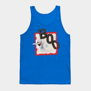 Boo Halloween Cute Scary Ghost Tank Top